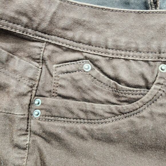 Royalty For Me Wannabettabutt Jeans Womens 30 Brown Mid Rise Skinny Stretch - Picture 2 of 16